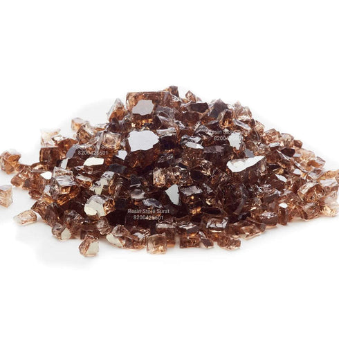 Brown Firepit Glass